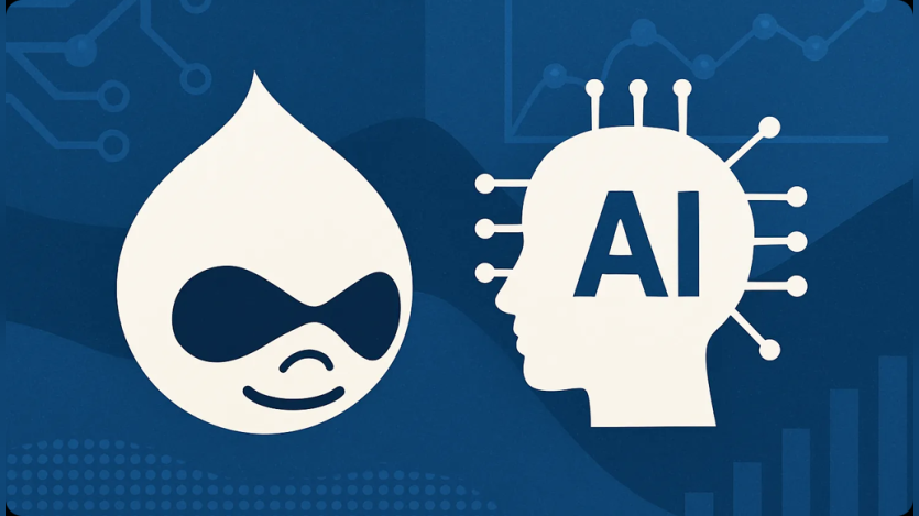 Drupal logo and AI