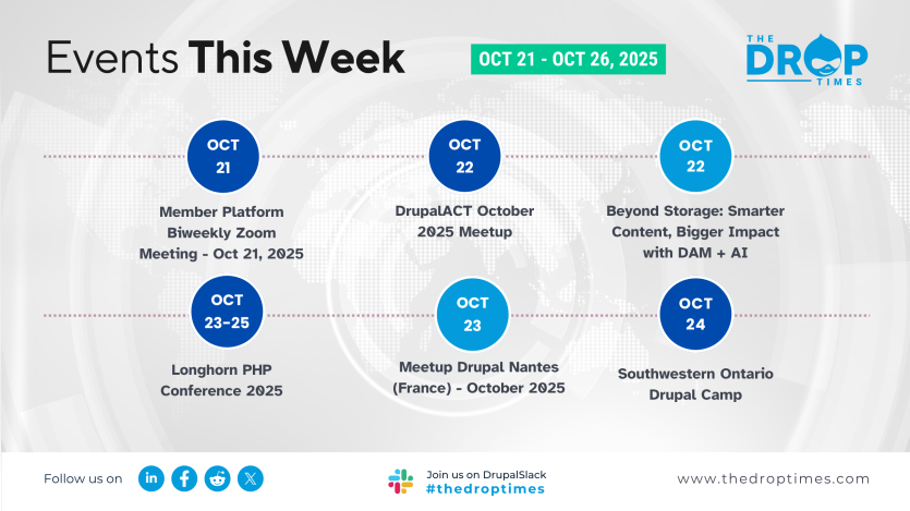 Drupal Events This Week (Oct 21–26, 2025)