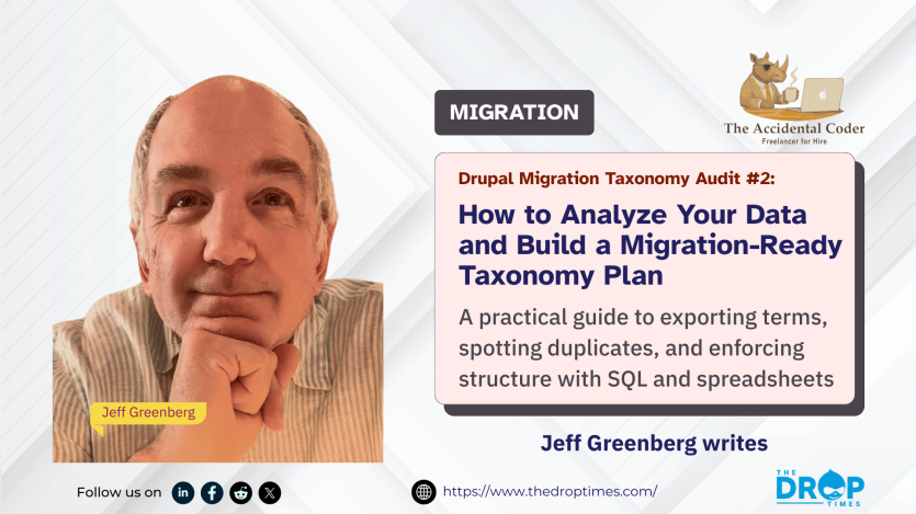 Drupal Migration Taxonomy Audit, Part 2:  How to Analyze Your Data and Build a Migration-Ready Taxonomy Plan