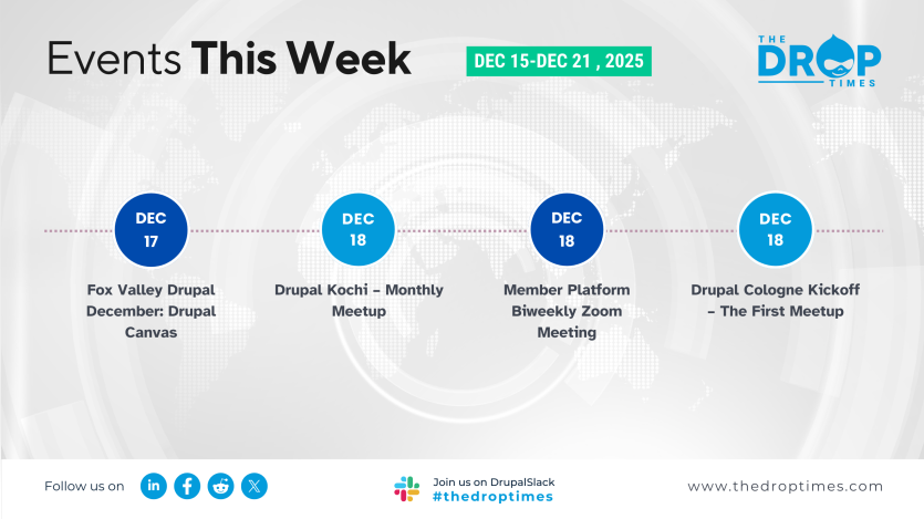 Drupal Events This Week (15–21 December 2025)