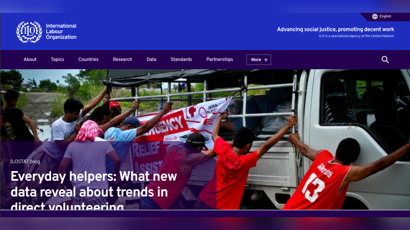 ilo.org website screenshot