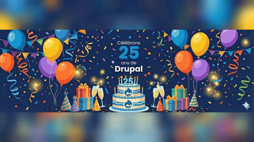 Drupals 25th - French form banner