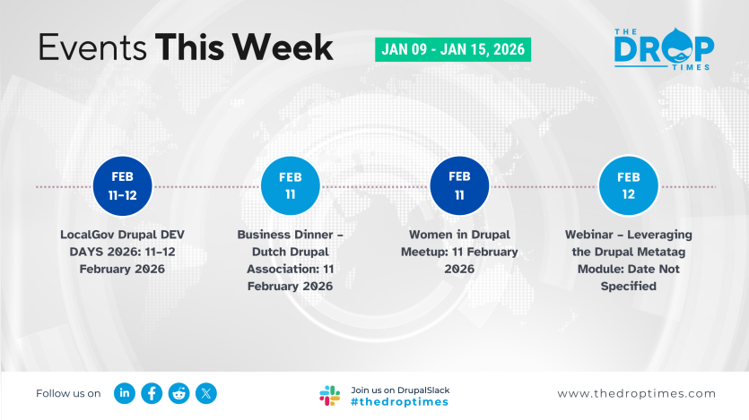 Drupal Events for the Week: Feb 9 - Feb 15, 2026