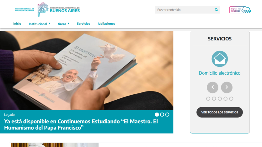 Website promoting a study program with a book and hands holding it, featuring a headline about availability.