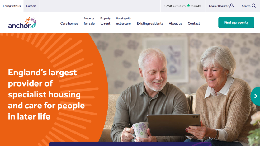 England's largest provider of specialist housing and care for people in later life with navigation and property search