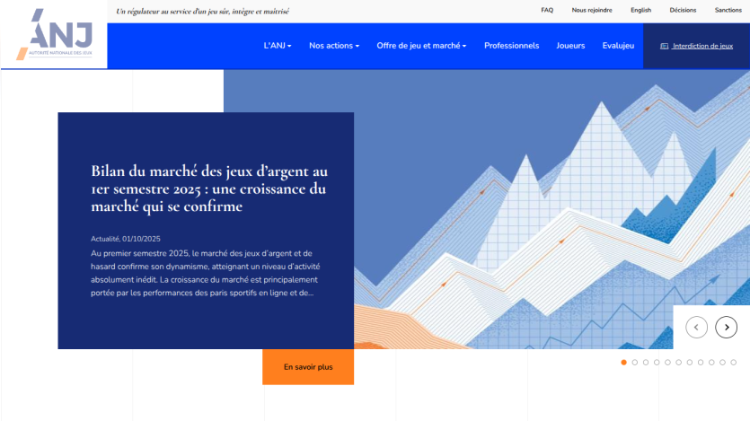 Financial market analysis website showing market trends and a call-to-action button