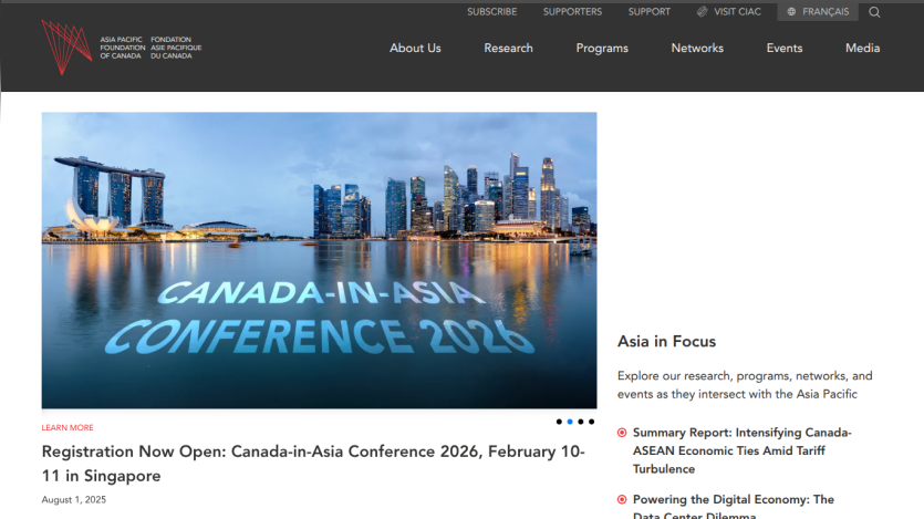 Canada-in-Asia Conference 2026 registration open with event details and Asia Pacific research highlights