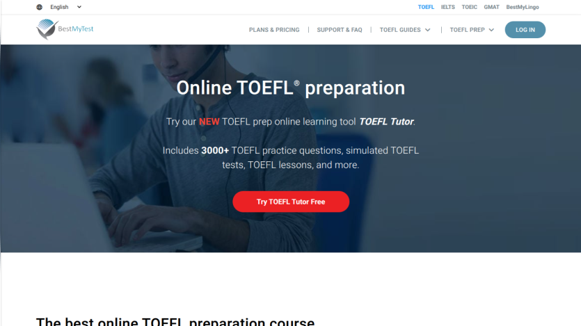 Online TOEFL preparation with new TOEFL prep online learning tool and free TOEFL tutor, featuring 3000+ TOEFL practice questions and lessons