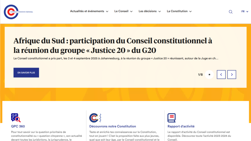 News article about South Africa's participation in G20 Justice group meeting.