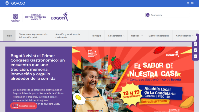 Bogotá's First Gastronomic Congress promoting tradition, innovation, and pride in food with event details and free entry
