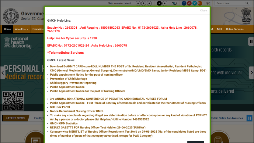 gmch.gov.in