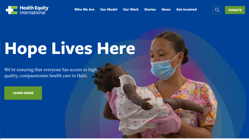 Homepage with navigation menu, large hero image featuring a woman in a white dress, and headline 'The new way to shop'