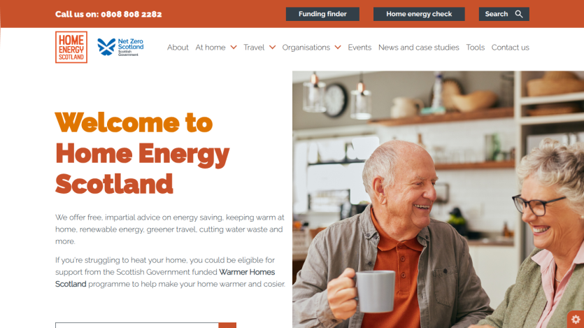 Home Energy Scotland offers free advice on energy saving and support for warmer homes with Scottish Government funding