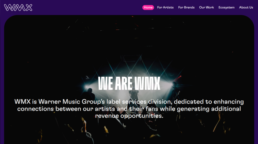 WMX Warner Music Group's label services division enhancing artist-fan connections and revenue opportunities