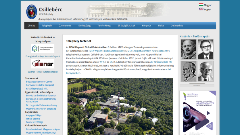 Overview of Cillebérc site with navigation and introductory text about the location.
