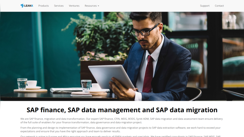 SAP finance, data management, and migration services with expert team ensuring delivery and transformation