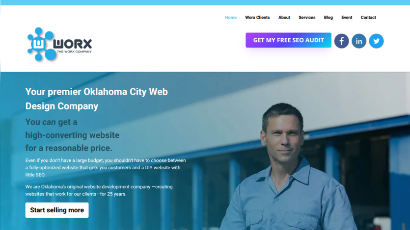 Oklahoma City web design company offering high-converting websites at reasonable prices with 25 years experience