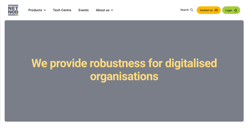 Main message about providing robustness for digitalised organisations.