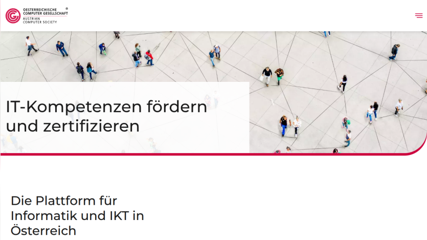 Austrian Computer Society promoting IT competencies and certification with a platform for informatics and ICT in Austria