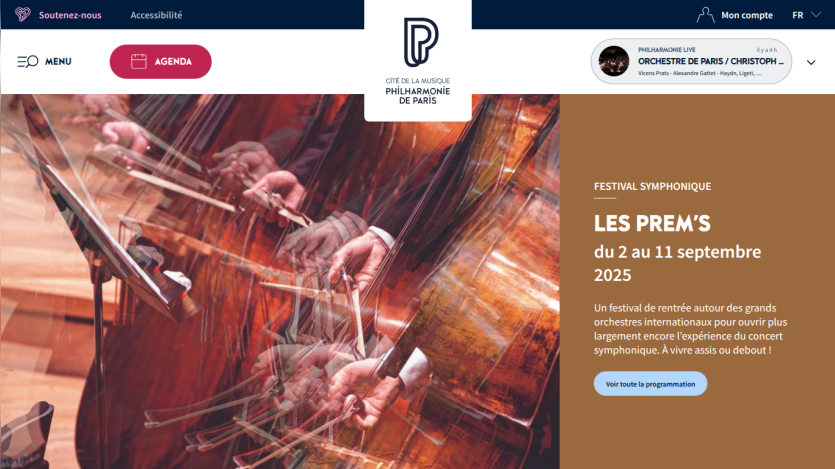 Festival promotional banner for 'LES PREM'S' from September 2 to 11, 2025.