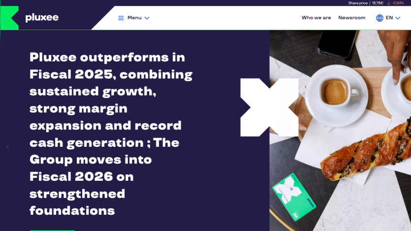 Pluxee highlights strong fiscal 2025 performance and outlook for 2026 with growth, margin expansion, and cash generation