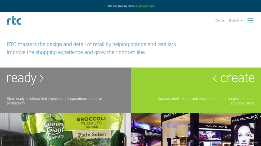 RTC helps brands and retailers improve shopping experience and grow sales with store ready solutions and custom retail fixtures.