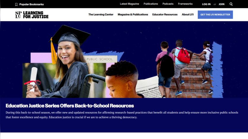 Education Justice Series offers back-to-school resources for students and schools.