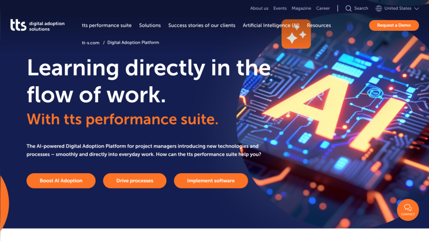 Digital adoption platform offering AI-powered performance suite for project managers to boost AI adoption and drive processes