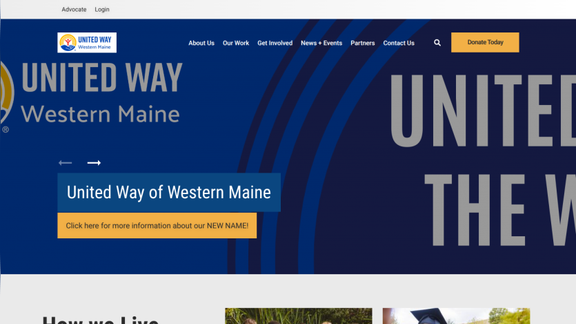 Homepage featuring a large hero image with headline 'Discover Your Next Adventure' and navigation bar at top