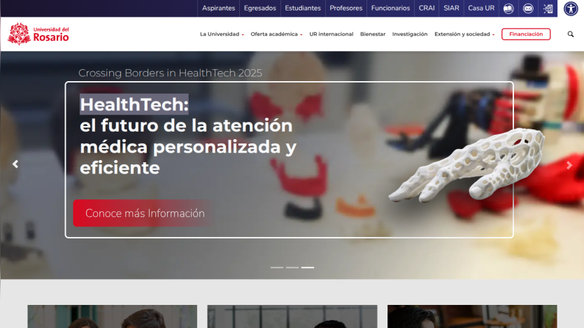 HealthTech: el futuro de la atención médica personalizada y eficiente. Botón para más información.