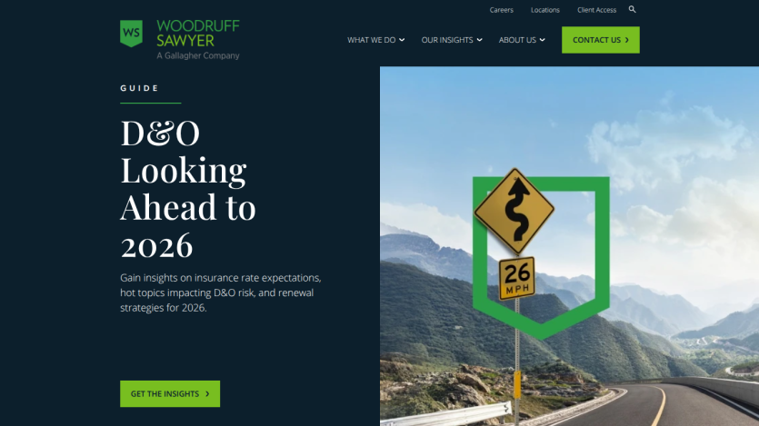 Woodruff Sawyer guide on D&O insurance outlook for 2026 with insights on rates, risks, and renewal strategies.