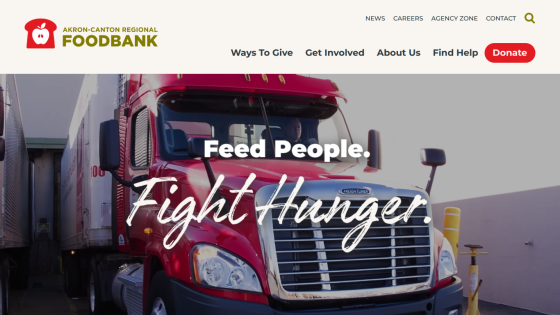 Homepage with navigation bar, main headline, and call-to-action button promoting product features