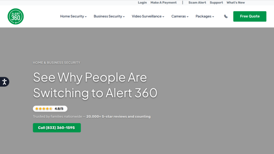 header and hero section fully visible with text and call to action