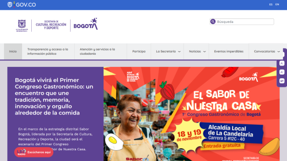 Bogotá's First Gastronomic Congress promoting tradition, innovation, and pride in food with event details and free entry