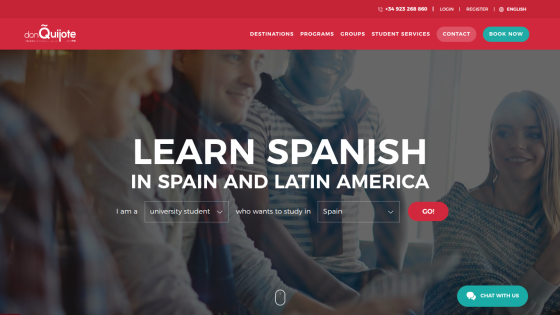 Learn Spanish in Spain and Latin America with options for students.
