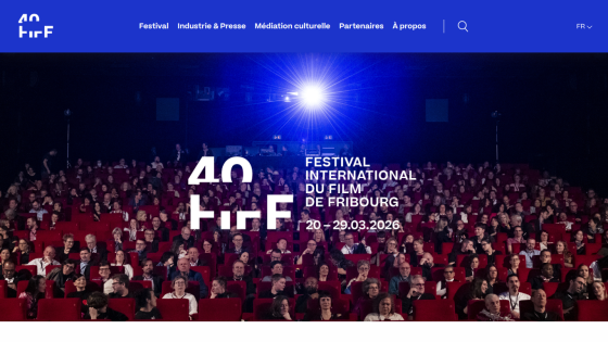 40th Festival International du Film de Fribourg from 20 to 29 March 2026 with audience in theater