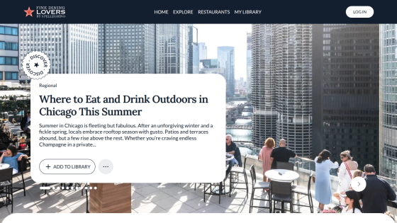 Guide on outdoor dining options in Chicago for summer, featuring a scenic view.