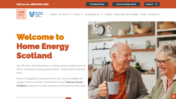 Home Energy Scotland offers free advice on energy saving and support for warmer homes with Scottish Government funding