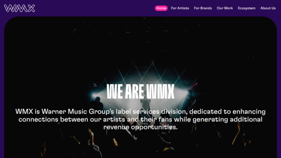 WMX Warner Music Group's label services division enhancing artist-fan connections and revenue opportunities