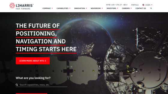 Homepage featuring a bold statement about positioning, navigation, and timing with a call to action.