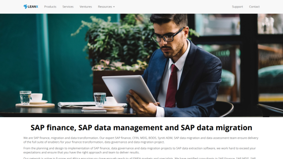 SAP finance, data management, and migration services with expert team ensuring delivery and transformation