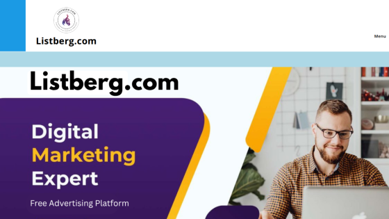 Homepage header with navigation links and a hero section featuring a main headline and call-to-action button
