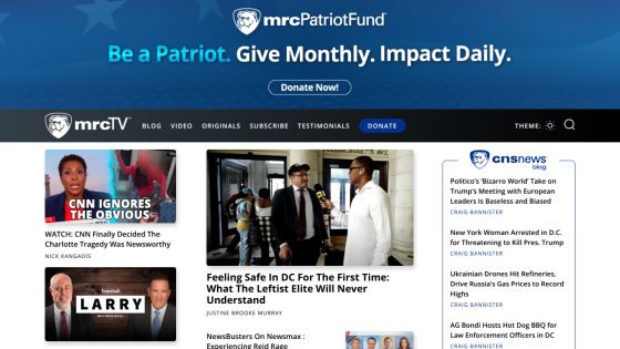 Homepage of MRC featuring news articles and a donation prompt.