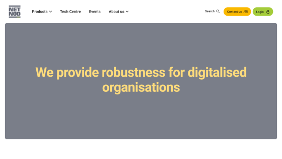 Main message about providing robustness for digitalised organisations.