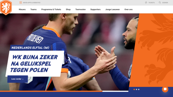Dutch national football team news headline about likely World Cup qualification after draw with Poland