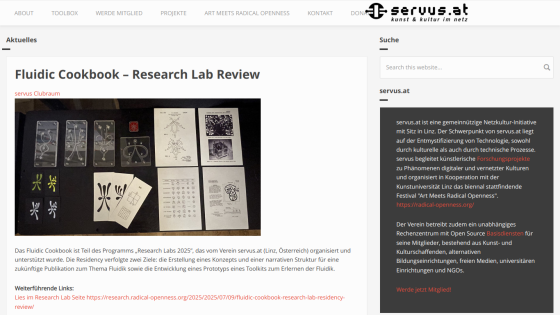 Fluidic Cookbook - Research Lab Review with images and text overview.