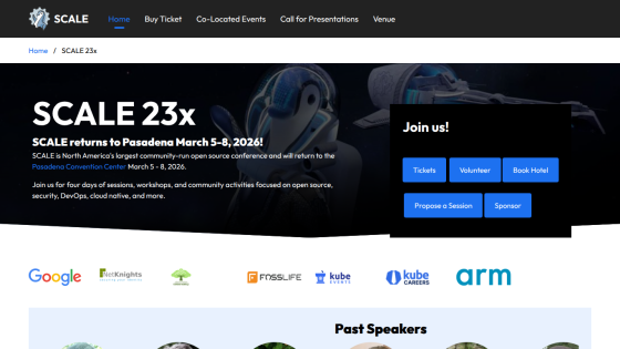 SCALE 23x conference in Pasadena March 5-8, 2026 with event details and join us call to action