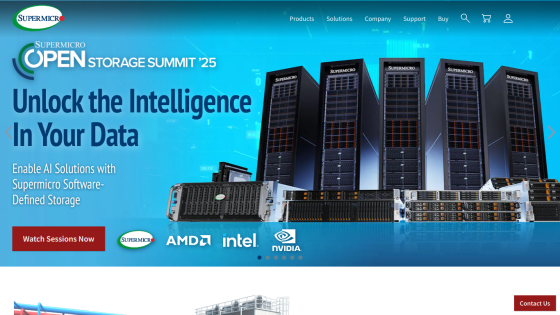 Promotional banner for Open Storage Summit 2025 with AI solutions and featured brands.