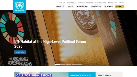 UN Habitat at the High-Level Political Forum 2025 with a focus on sustainable development goals.