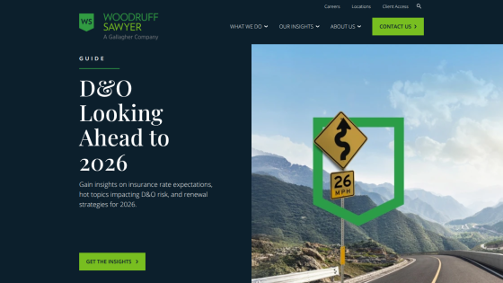 Woodruff Sawyer guide on D&O insurance outlook for 2026 with insights on rates, risks, and renewal strategies.